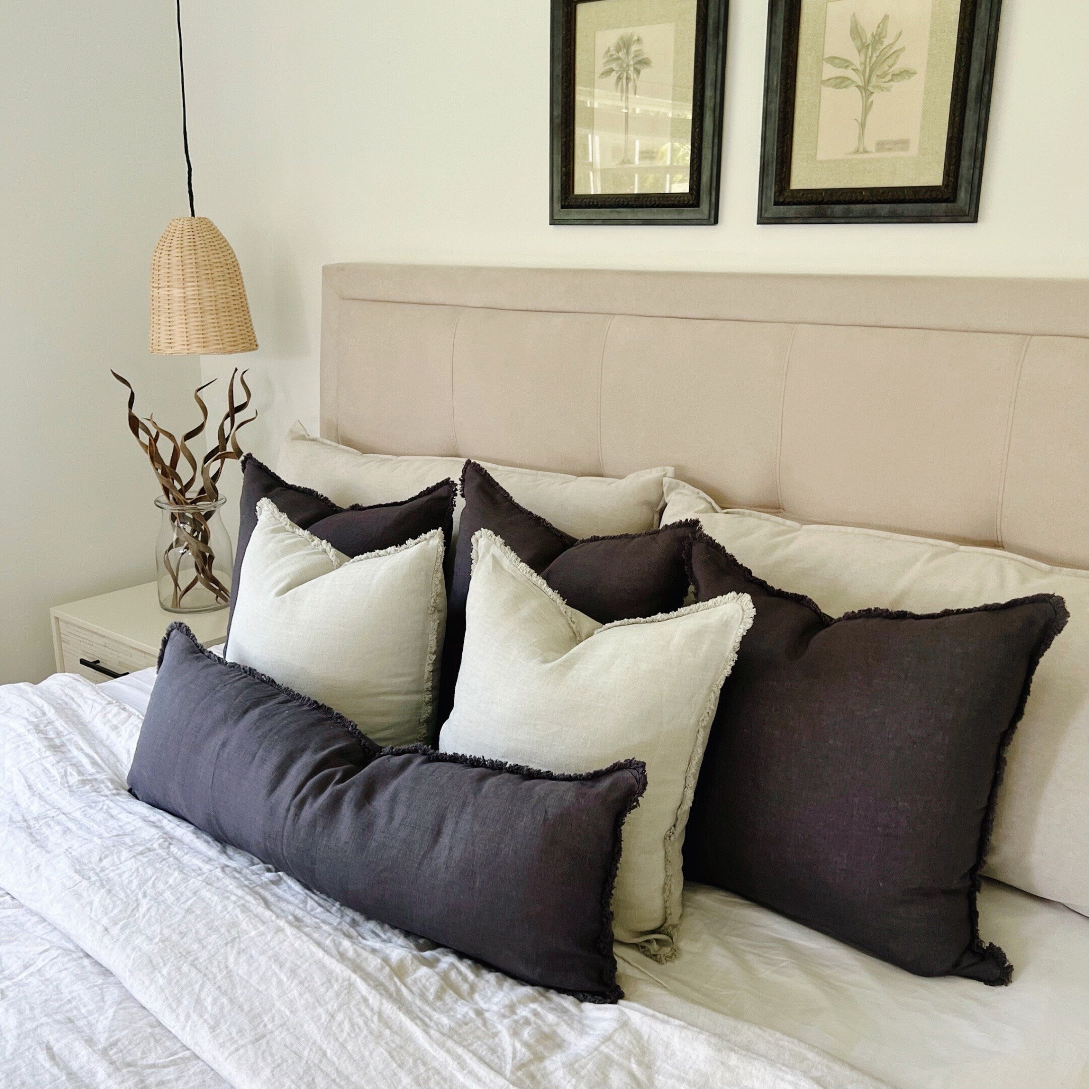 Linen Lumbar Pillows – theHOMEmind