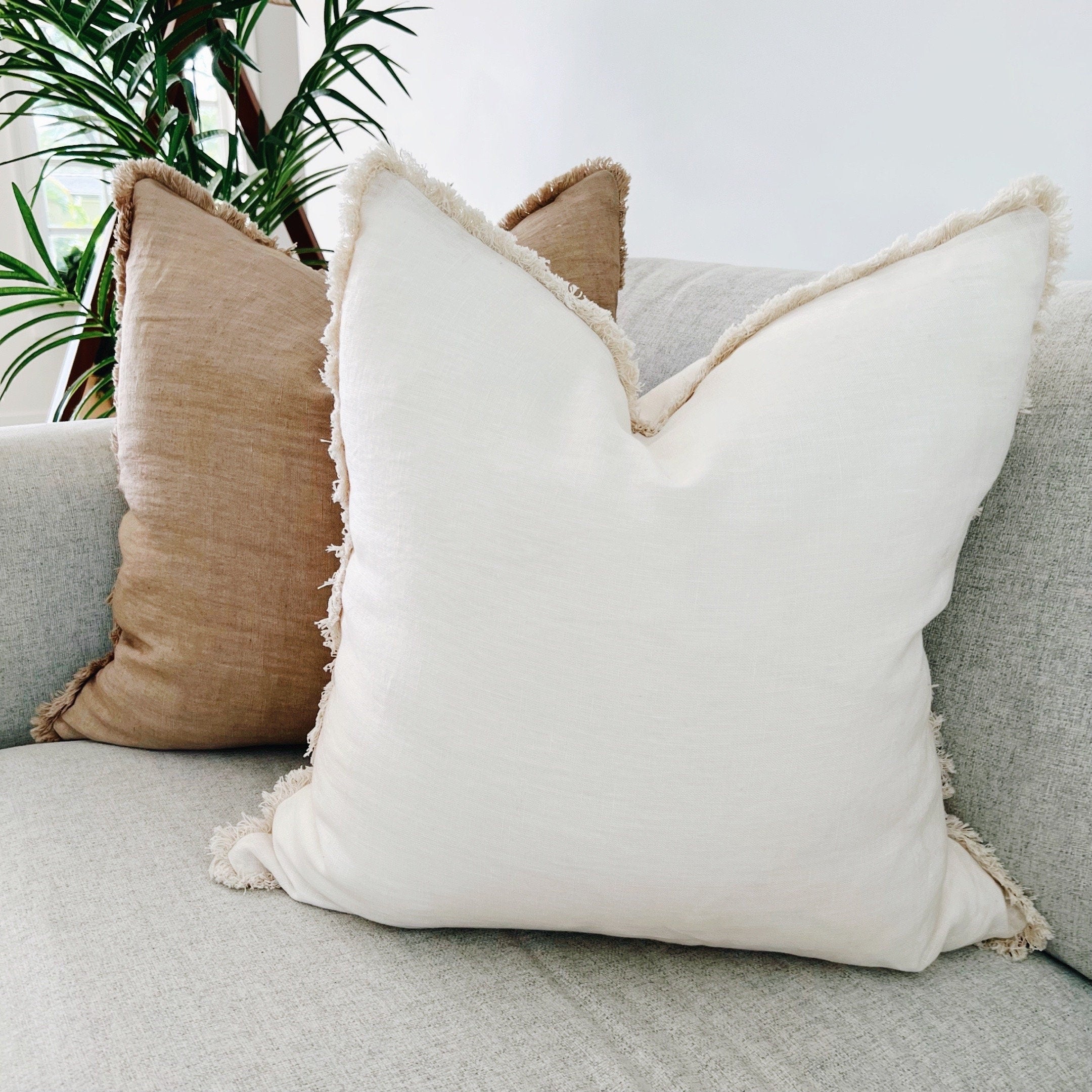 Linen Lumbar Pillows – theHOMEmind