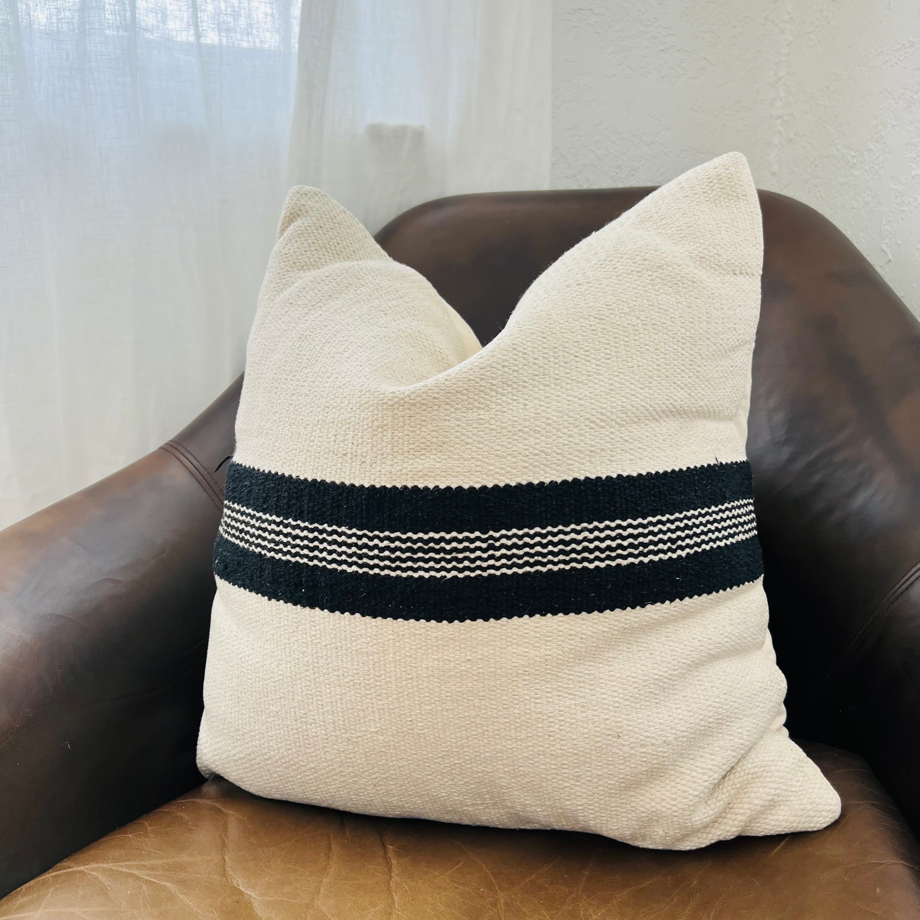 Black discount kilim pillow