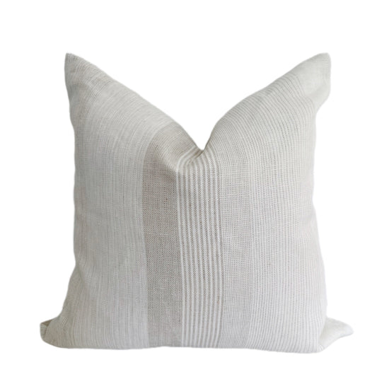 Lena Striped Linen Pillow