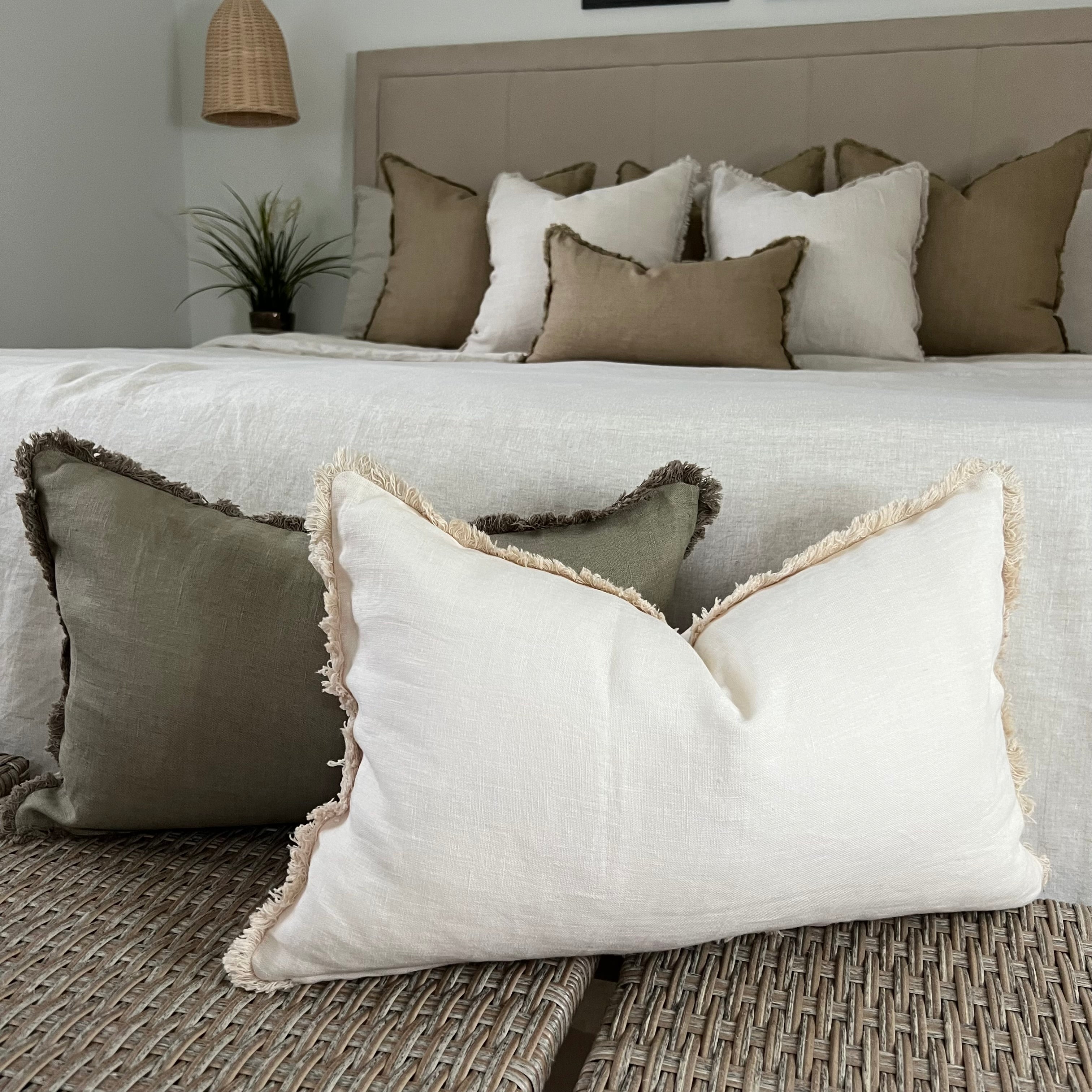 Throw pillows outlet for bed cheap