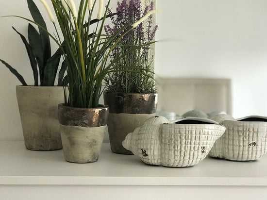 Stone Vase Flower Pot