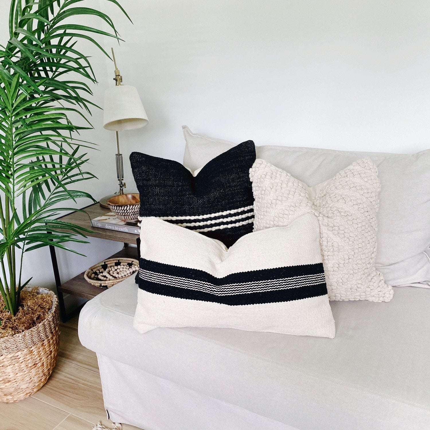 Set3 Neutral Linen Pillow Combo – theHOMEmind