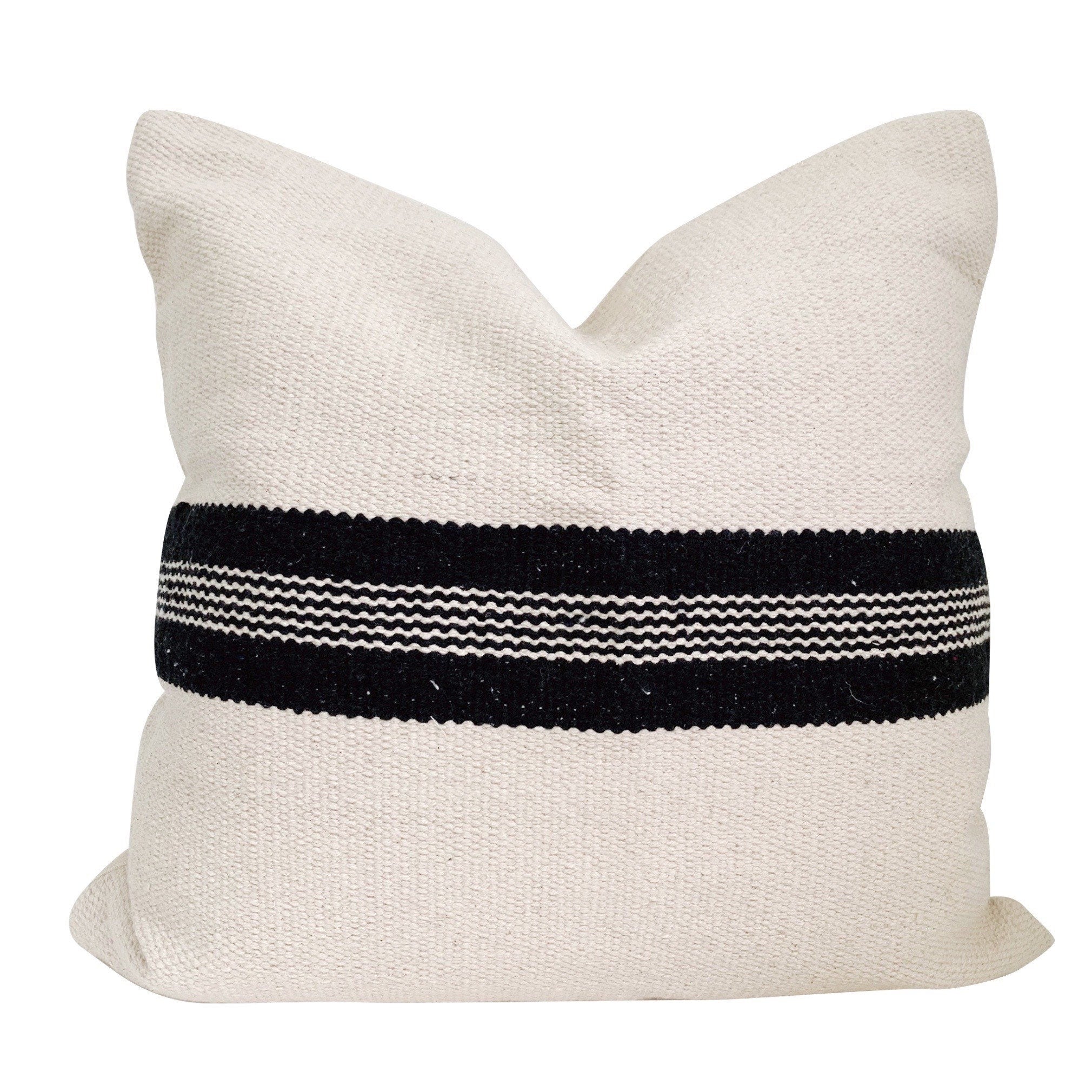 Black and white outlet kilim pillow